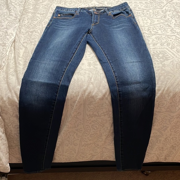 Articles of Society Low Rise Dark Wash Skinny Jeans - Picture 2 of 7